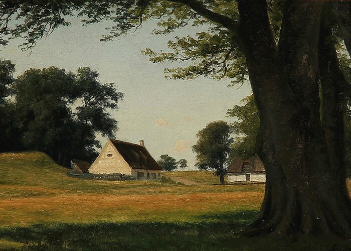 19th Century Art Greeting Card featuring the painting Summer day at Ermitagesletten by Axel Schovelin