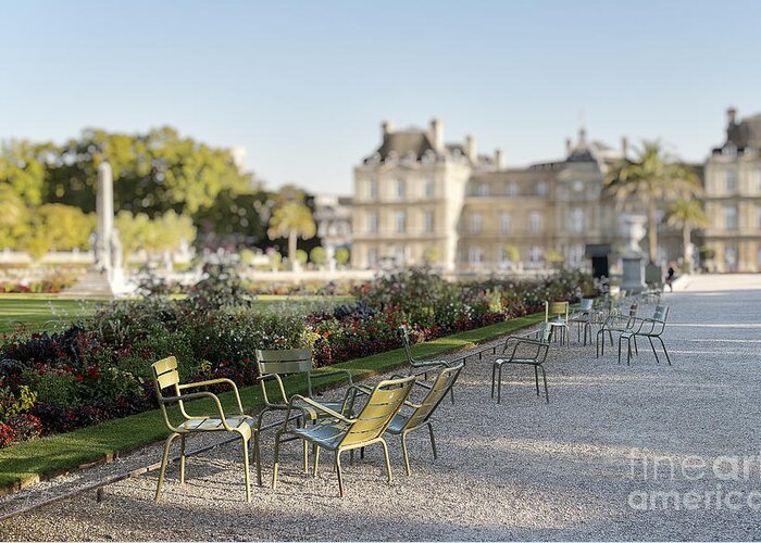 Photography Greeting Card featuring the photograph Summer day out at the Luxembourg garden by Ivy Ho