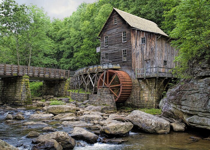 Grist Mill Greeting Card featuring the photograph Summer Grist Mill by Deborah Penland