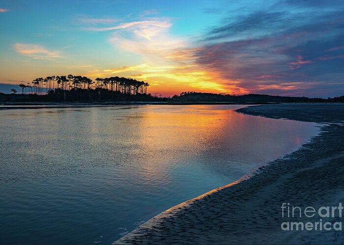 North Myrtle Beach Greeting Card featuring the photograph Summer Sunrise at the Inlet by David Smith