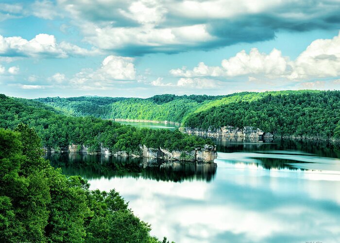 Summersville Greeting Card featuring the photograph Summertime At Long Point by Mark Allen