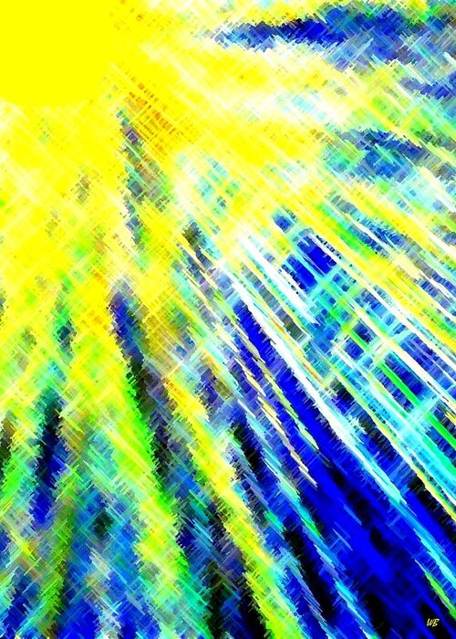 Abstract Greeting Card featuring the digital art Sunny Days by Will Borden