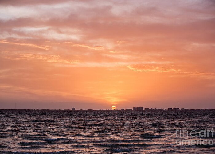 Travel Greeting Card featuring the photograph Sunrise Over Fort Myers Beach by Scott Pellegrin