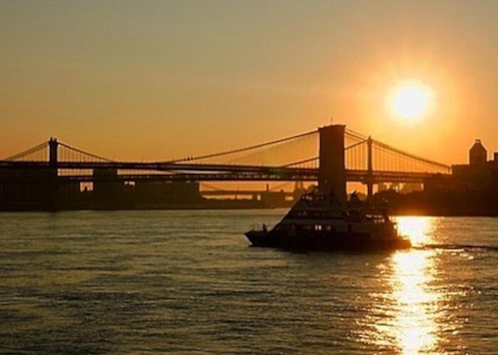 Newyork_instagram Greeting Card featuring the photograph Sunrise Over The East River! by Picture This Photography