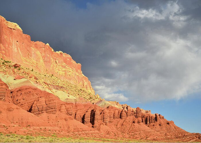 Capitol Reef National Park Greeting Card featuring the photograph Sunset after Storm on Capitol Reef by Ray Mathis