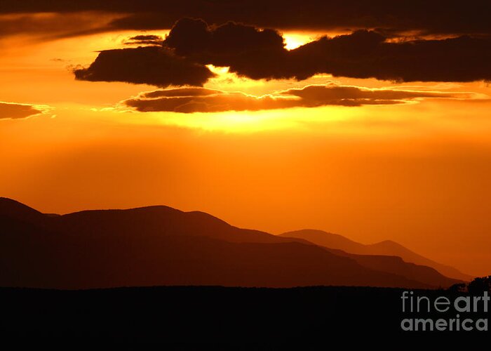 Sunset Greeting Card featuring the photograph Sunset Along Colorado Foothills by Max Allen