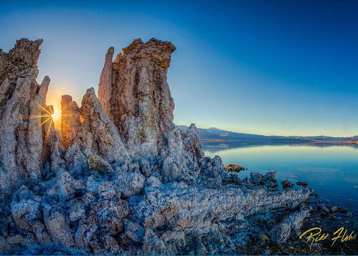 Formation Greeting Card featuring the photograph Sunset at Mono Lake by Rikk Flohr