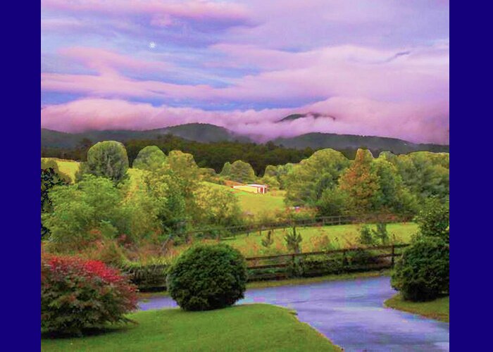 Smoky Mountains Greeting Card featuring the photograph Sunset Glow In The Smoky Mountains by Rod Whyte