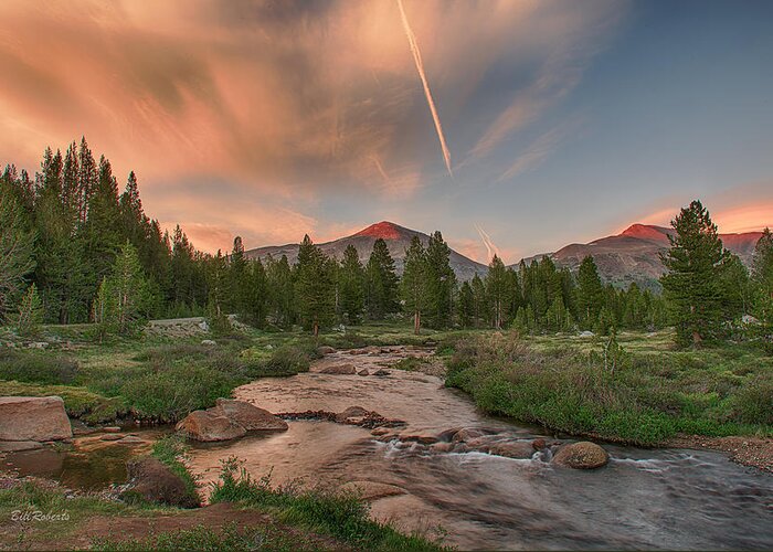 Mt Dana Greeting Card featuring the photograph Sunset in High Sierra by Bill Roberts