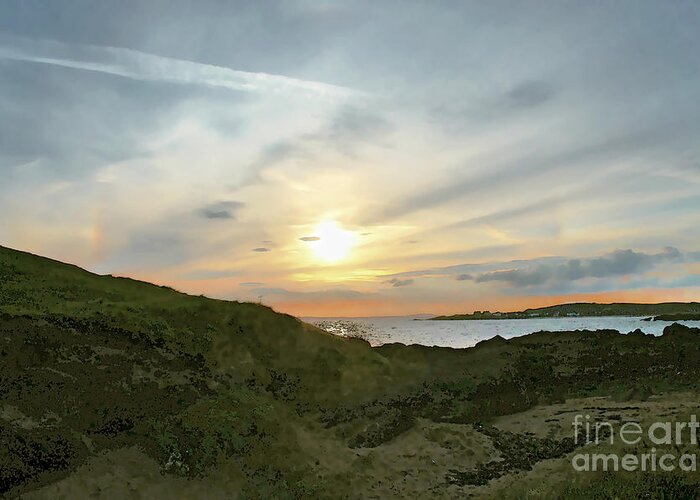 Elie Ness Greeting Card featuring the photograph Sunset is close. by Elena Perelman