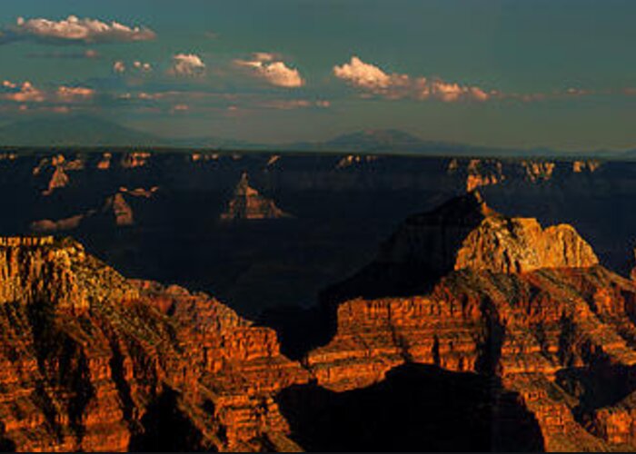 Dave Welling Greeting Card featuring the photograph Sunset North Rim Grand Canyon National Park Arizona by Dave Welling