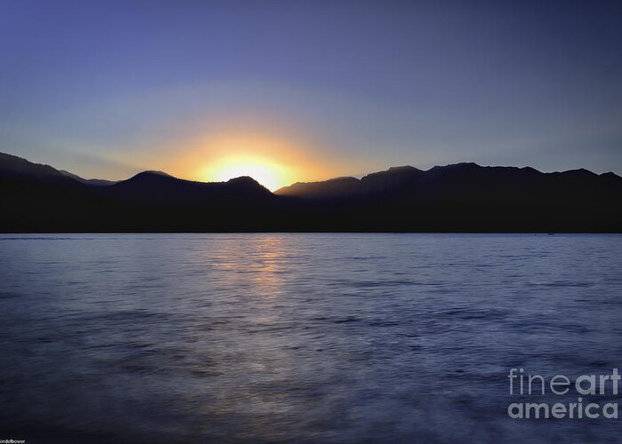 Sunset On Maggie's Peaks Greeting Card featuring the photograph Sunset On Maggie's Peaks by Mitch Shindelbower