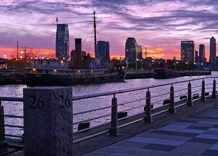 Ig_unitedstates Greeting Card featuring the photograph Sunset Over The Hudson River #nycgo by Picture This Photography