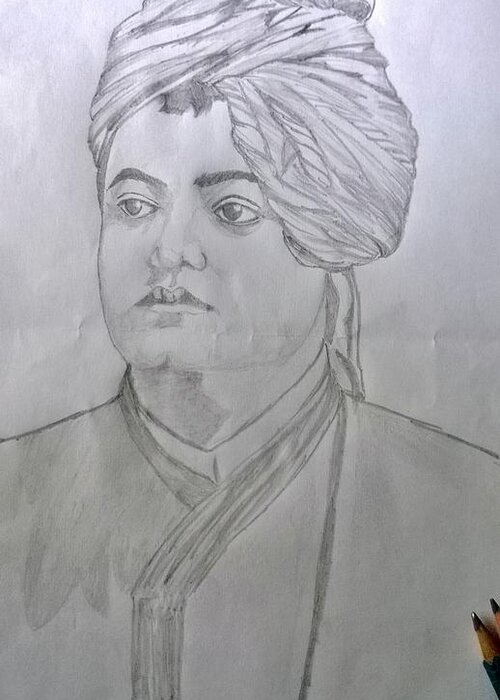 ArtStation - Digital portrait of Swami Vivekananda