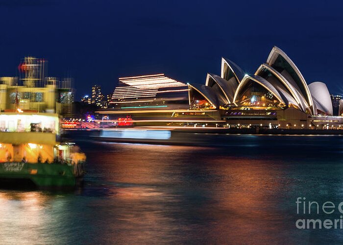 Sydney Greeting Card featuring the photograph Sydney night life by Andrew Michael