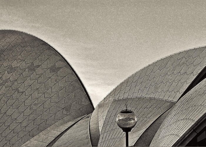 Sydney Greeting Card featuring the photograph Sydney Opera House Roof Detail by Roger Passman