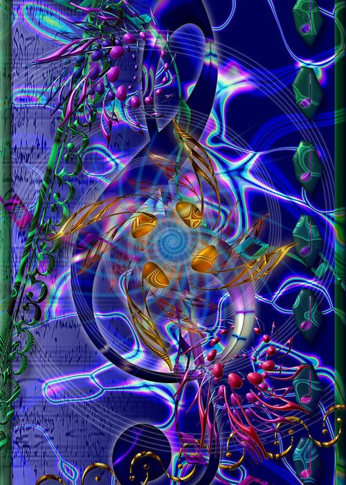 Symbol Art Greeting Card featuring the digital art Symagery 20 by Kenneth Armand Johnson