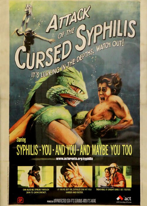 Disease Greeting Card featuring the photograph Syphilis Poster by Andrew Fare