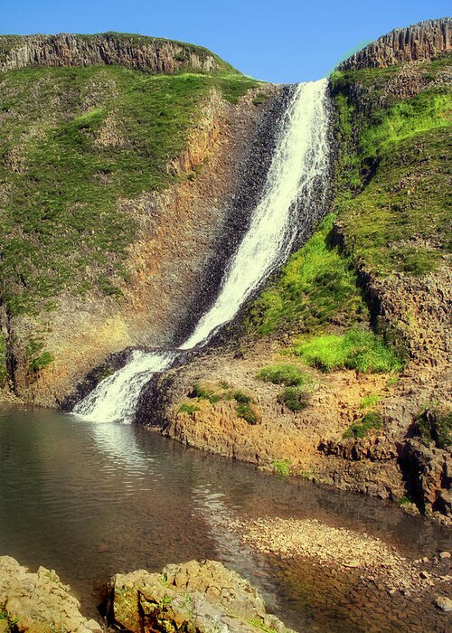 Waterfall Greeting Card featuring the photograph Table Mountain Waterfalls by Frank Wilson