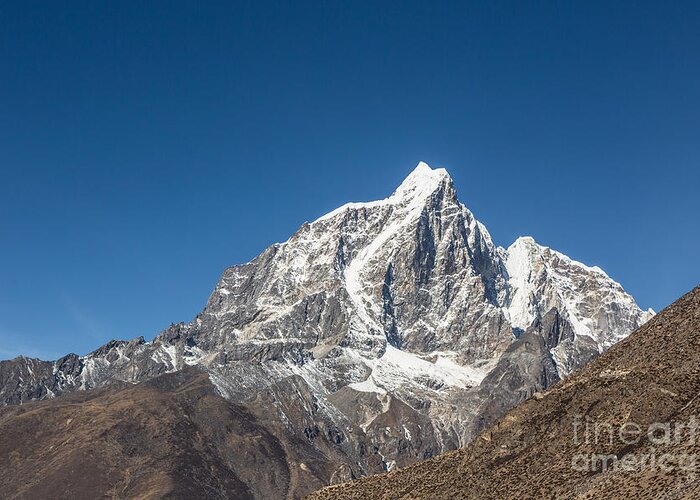 Everest Base Camp Greeting Card featuring the photograph Taboche Peak in Nepal by Didier Marti