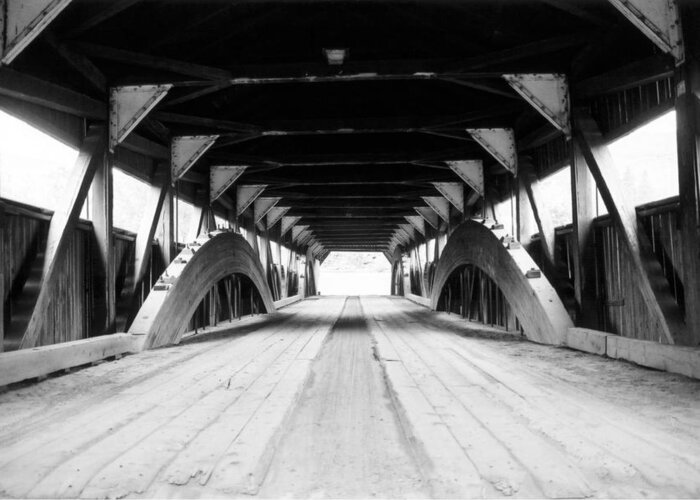 Bridge Greeting Card featuring the photograph Taftsville Covered Bridge by Greg Fortier