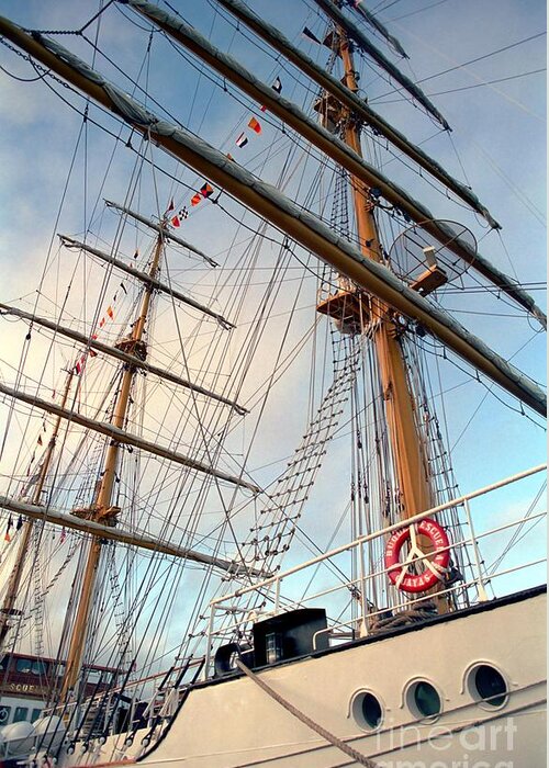 Guayas Greeting Card featuring the photograph Tall Ship Guayas by James B Toy