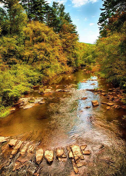 Tallulah River Greeting Card featuring the photograph Tallulah River by Mick Burkey