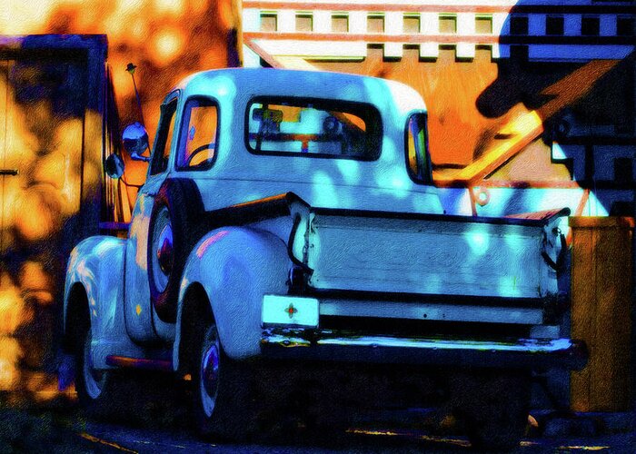 Truck Greeting Card featuring the photograph Late Afternoon Taos by Terry Fiala