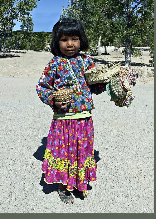 Tarahumara Greeting Card featuring the photograph Tarahumara Girl by Kurt Van Wagner