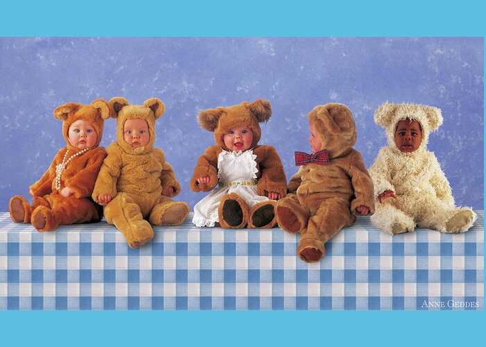 Picnic Greeting Card featuring the photograph Teddy Bears Picnic by Anne Geddes