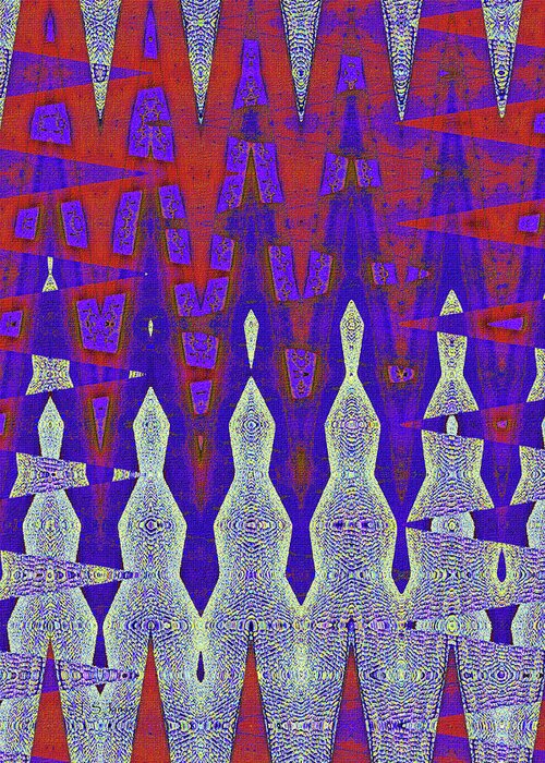 Tempe Center For The Arts Building Greeting Card featuring the digital art Tempe Center For The Arts Building Abstract by Tom Janca