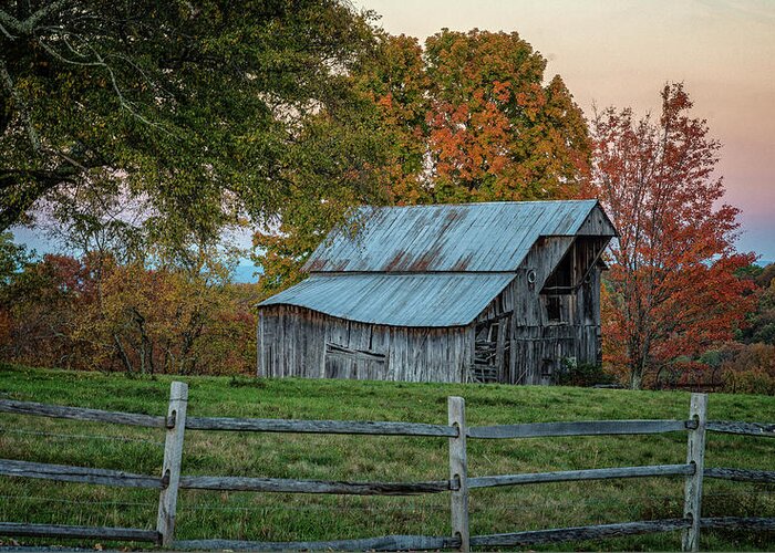 Rural Scene Greeting Card featuring the photograph Tennessee Barn by David Waldrop