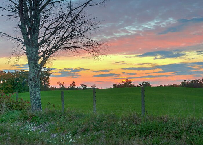 Sunset Greeting Card featuring the photograph Tennessee Sunset by David Waldrop