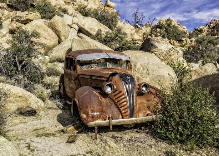 Joshua Tree National Park Greeting Card featuring the photograph Terraplane Hudson by Sandra Selle Rodriguez