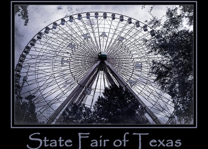 Joan Carroll Greeting Card featuring the photograph Texas Star Purple Poster by Joan Carroll