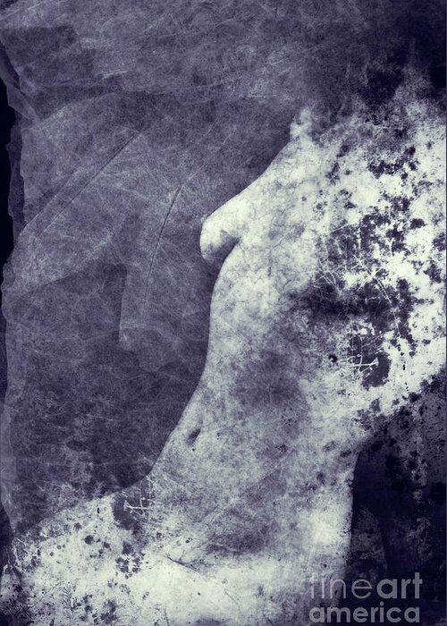 Woman Greeting Card featuring the photograph Textured nude by Clayton Bastiani
