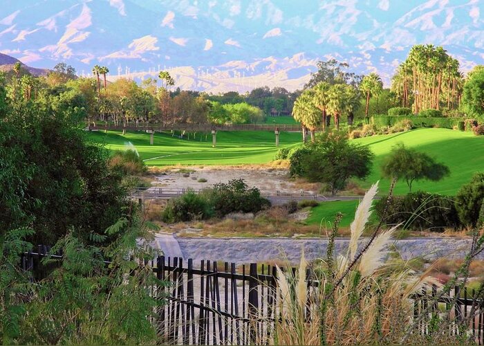 Golf Courses Greeting Card featuring the photograph The Arroyo in Rancho Mirage by Kirsten Giving