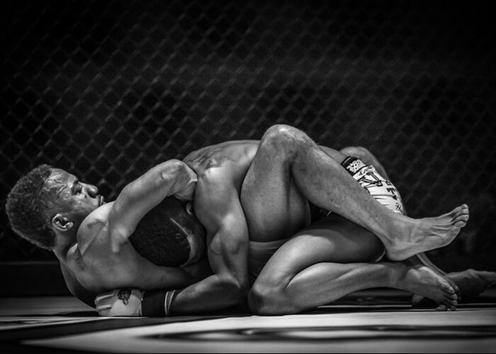Mma Greeting Card featuring the photograph The Art Of The Fight by Ray Congrove