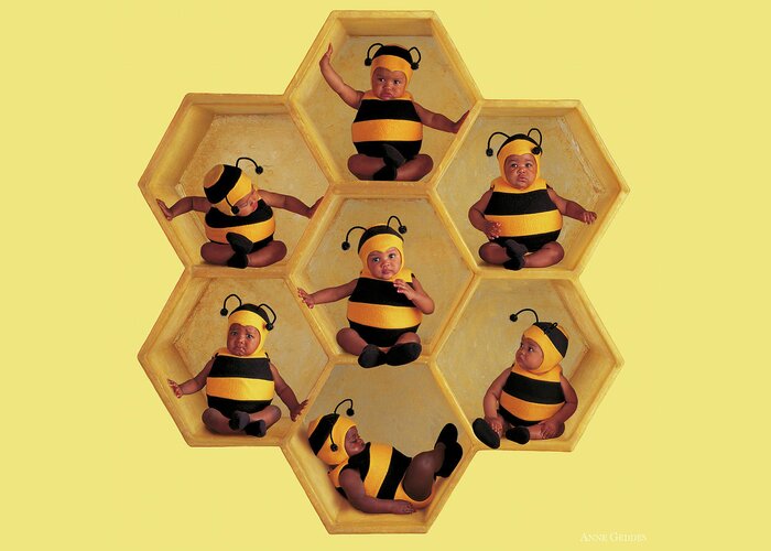 Bees Greeting Card featuring the photograph The Beehive by Anne Geddes