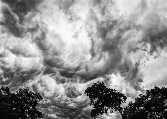 Storm Clouds Greeting Card featuring the photograph The big one by Charles McCleanon