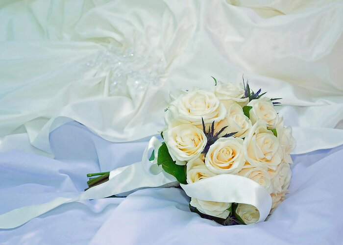 Wedding Greeting Card featuring the photograph The Bouquet by Keith Armstrong