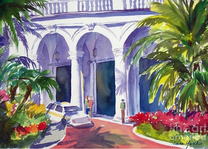 The Breakers Greeting Card featuring the painting The Breakers by Liana Yarckin