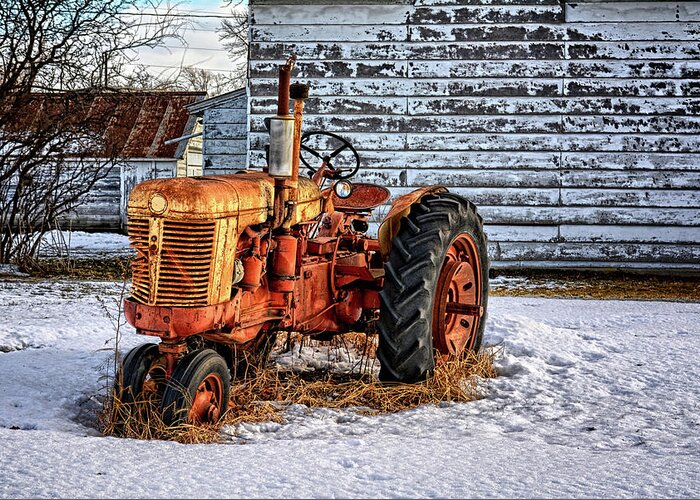 Tractor Greeting Card featuring the photograph The Case 400 by Bonfire Photography