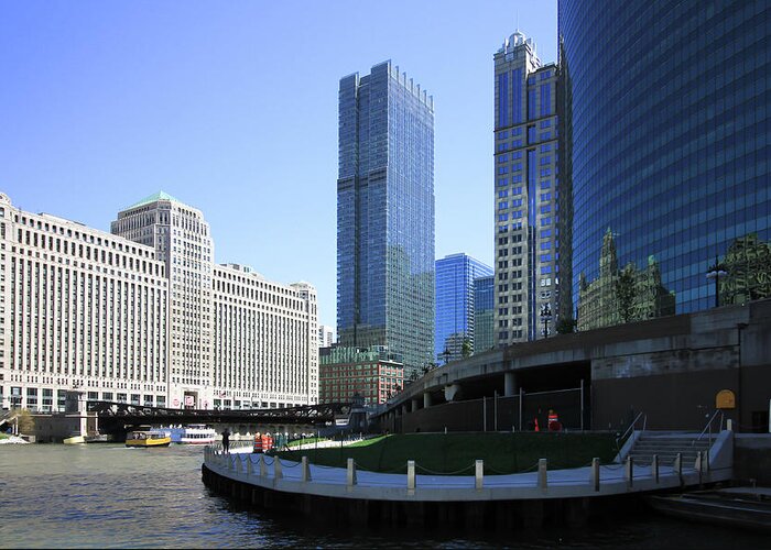 Chicago Greeting Card featuring the photograph The Chicago River by Jackson Pearson