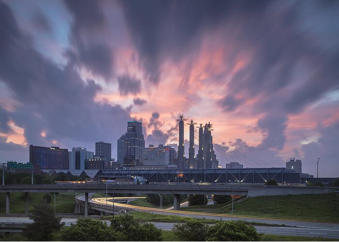 Kansas City Greeting Card featuring the photograph The City Rises by Ryan Heffron