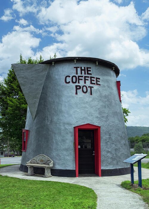 The Coffee Pot Greeting Card featuring the photograph The Coffee Pot Bedford PA by Marianne Campolongo