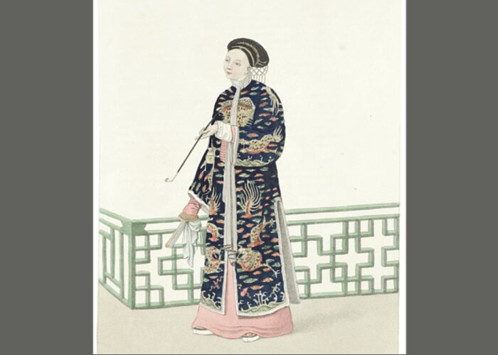 Mason (george Henry) The Costume Of China Greeting Card featuring the painting The Costume of China by MotionAge Designs
