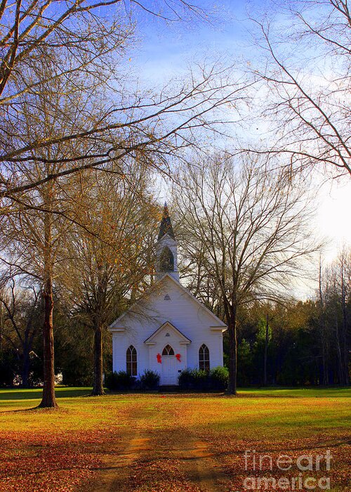 Country Church Greeting Card featuring the photograph The Country Church by Kathy White