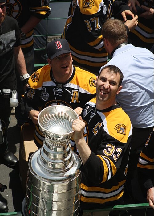 Boston Bruins Greeting Card featuring the photograph The Cup by Greg DeBeck