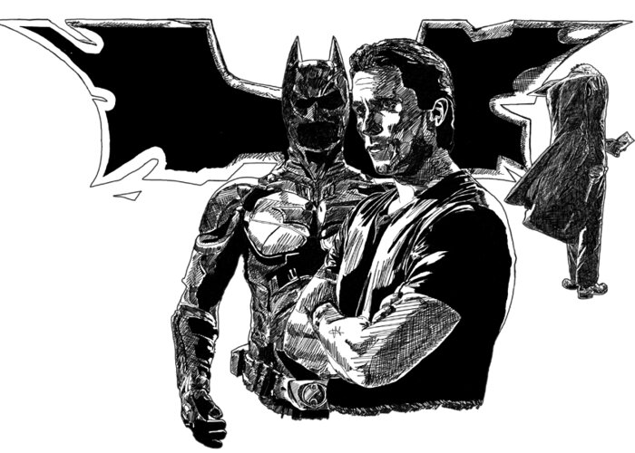 The Dark Knight Rises And Joker Greeting Card For Sale By Vittorio Magaletti